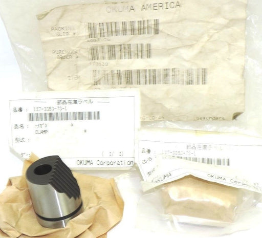 LOT OF 2 NEW OKUMA 127-3353-73-1 CLAMPS, 1273353731