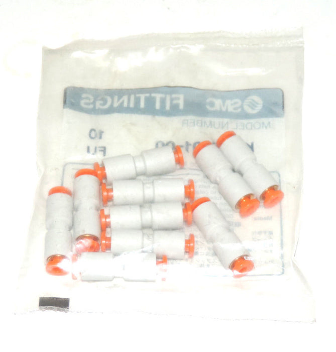 LOT OF 30 NIB SMC KQ2H01-00 STRAIGHT UNION FITTINGS KQ2H0100
