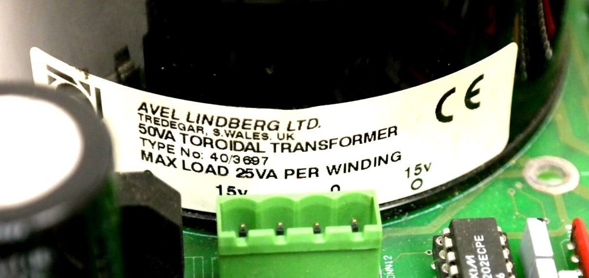 MOTTER PCB 19/014 STITCHER CONTROL PLC BOARD 120396 W/TRANSFORMER 40/3697