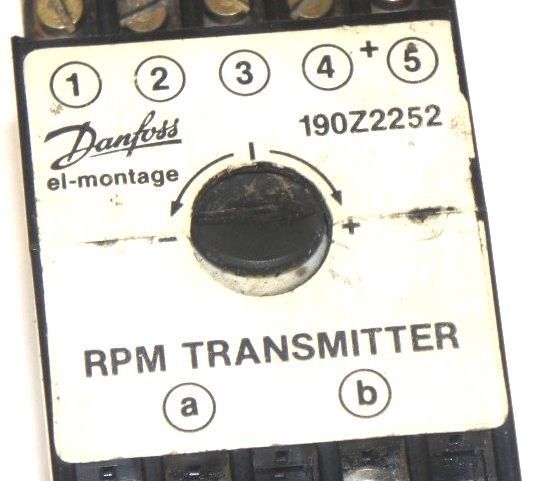 DANFOSS 190Z2252 RPM TRANSMITTER 110 V, 50/60 HZ