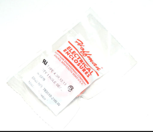 NIB HOFFMAN ENCLOSURES A-SPB HOLE SEAL TYPE 4, 3R, 12, 13 ASPB 783510-215LW