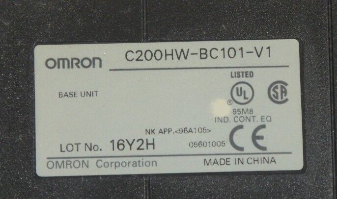 OMRON C200HW-BC101-V1 10 SLOT CPU BACKPLANE, C200HWBC101V1