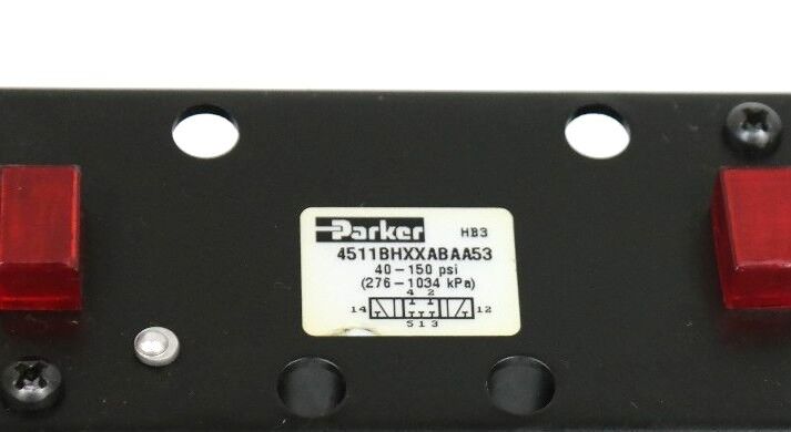 PARKER 4511BHXXABAA53 VALVE 40-150 PSI W/ L0030153 COILS 6.2 WATTS