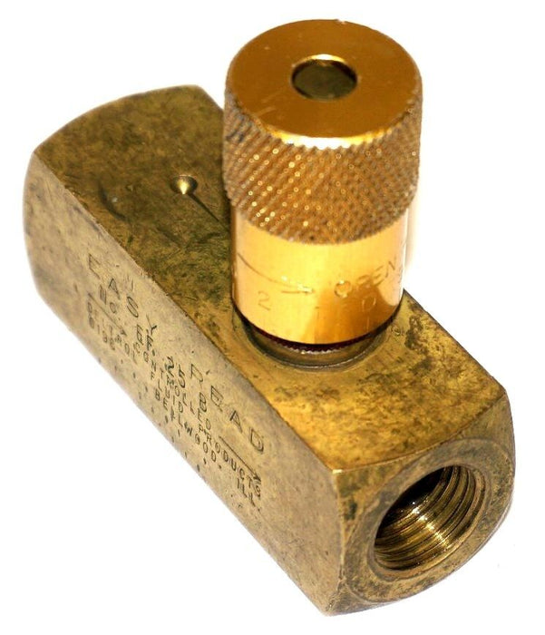 DELTROL EF 25 B EASY READ BRASS FLOW VALVE, 3/8" NPT, EF25B, EF-25-B