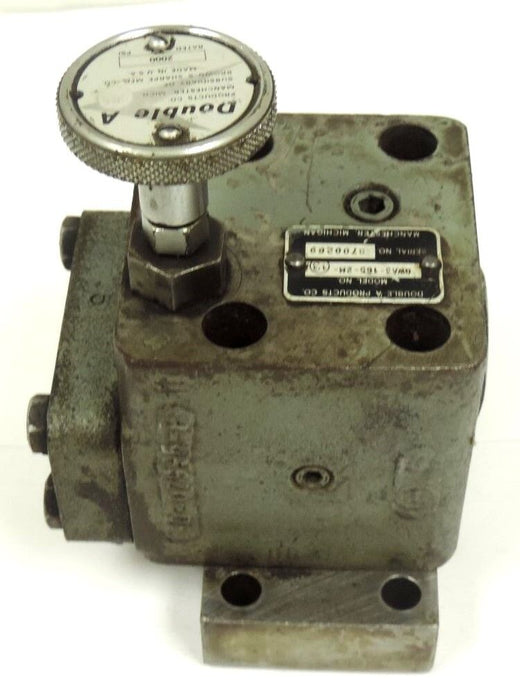 DOUBLE A PRODUCTS QWA3-165-2M-13 PRESSURE RELIEF VALVE QWA31652M13, 2000 PSI