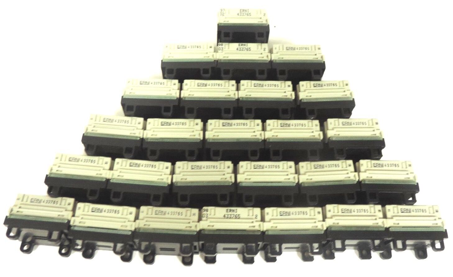 LOT OF 25 ERNI  433765 TWO PART EURO CONNECTOR 20 CONTACT(S), FEMALE, STRAIGHT