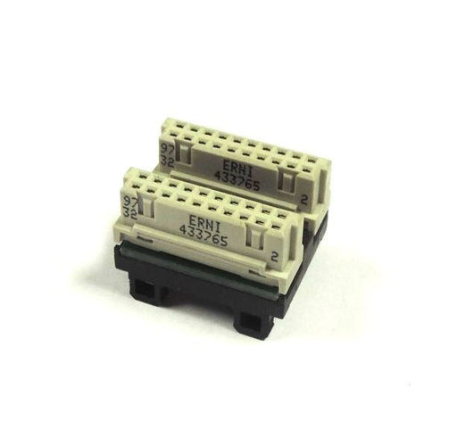 LOT OF 25 ERNI  433765 TWO PART EURO CONNECTOR 20 CONTACT(S), FEMALE, STRAIGHT