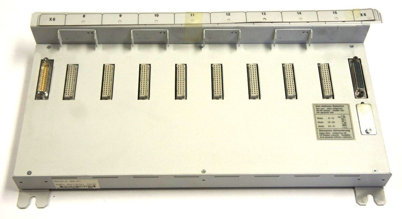 INDRAMAT RECO-E.00/01 8-SLOT EXPANSION RACK FOR I/O CARDS, RECOE0001