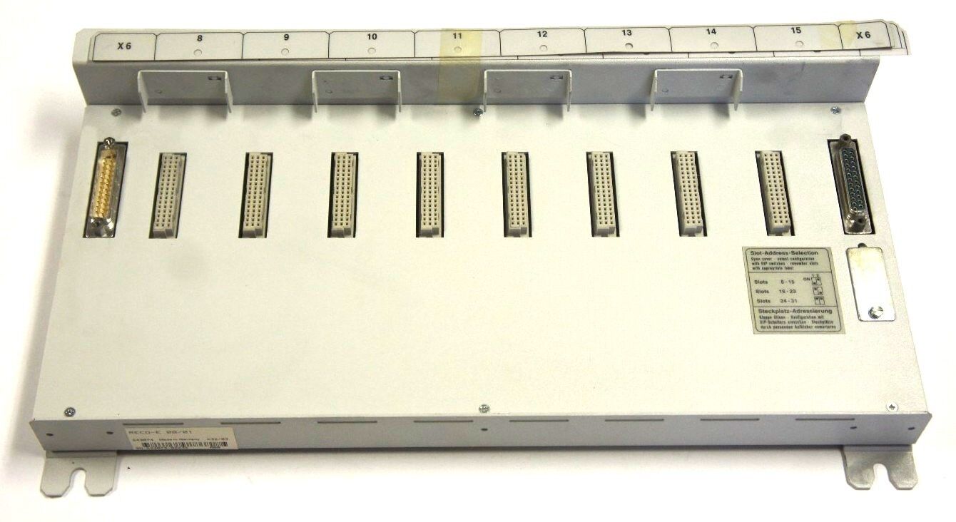 INDRAMAT RECO-E.00/01 8-SLOT EXPANSION RACK FOR I/O CARDS, RECOE0001