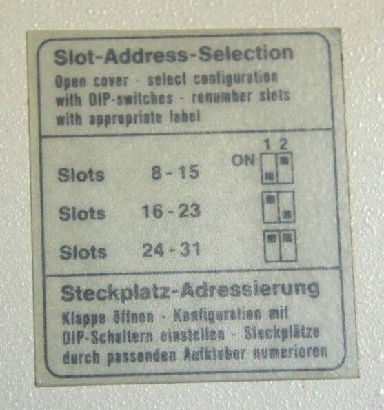 INDRAMAT RECO-E.00/01 8-SLOT EXPANSION RACK FOR I/O CARDS, RECOE0001
