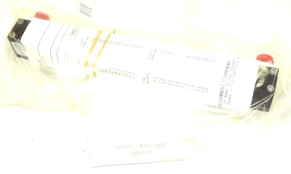 NIB COLE-PARMER P03/1-N112-02ST 150MM CORRELATED FLOWMETER P031N11202ST 03267-17
