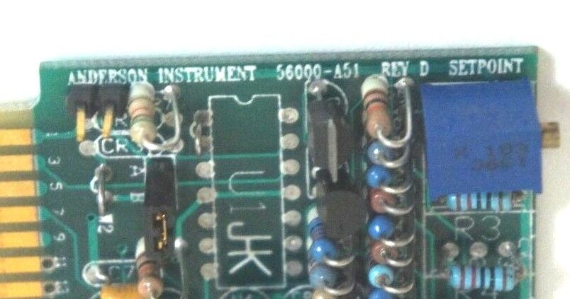 ANDERSON INSTRUMENT 56000-A51 REV. D SETPOINT BOARD 56000A51