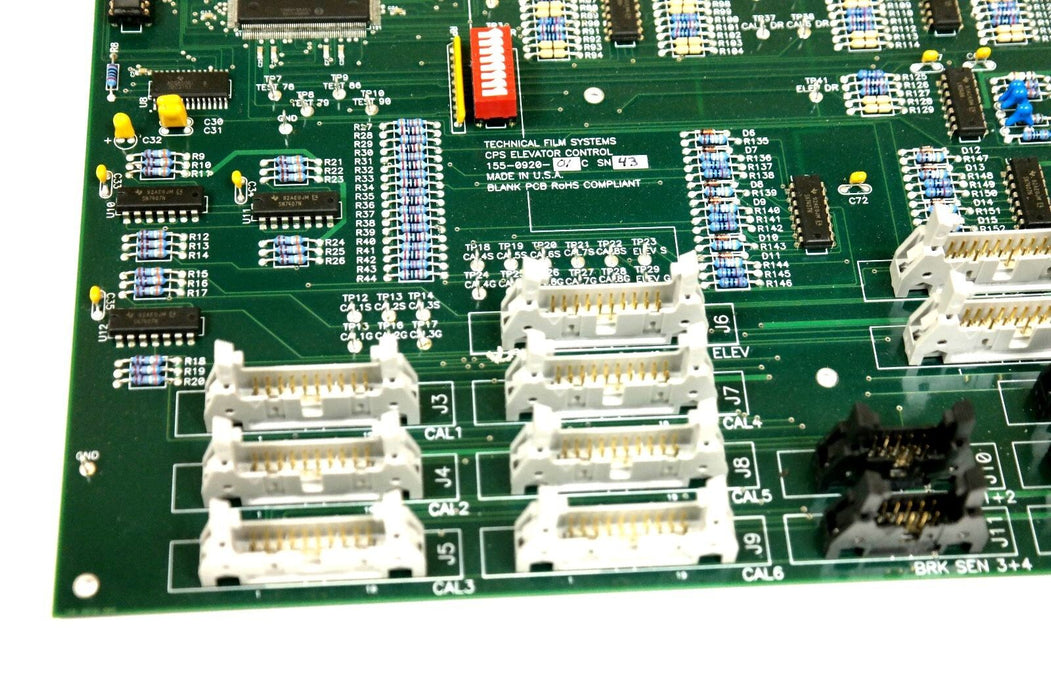 TECHNICAL FILM SYSTEMS 155-0920-01 CPS ELEVATOR CONTROL BOARD 155092001