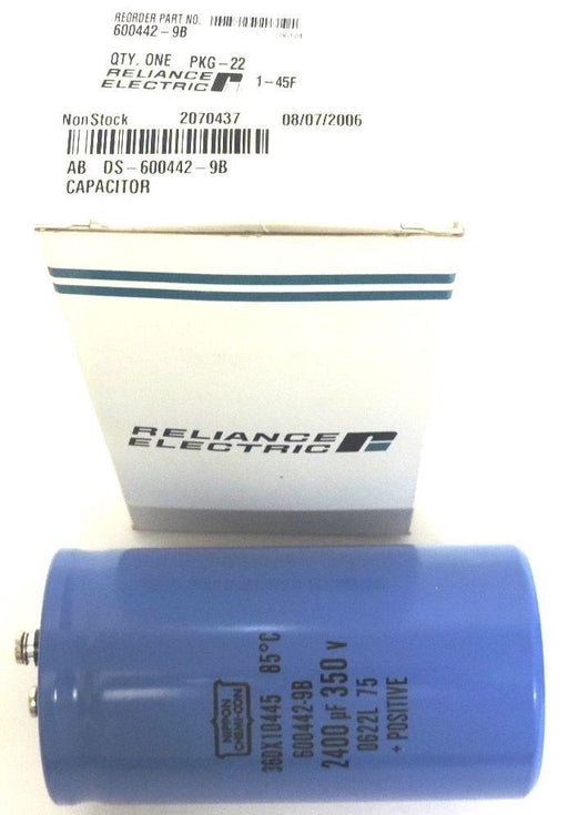 NIB RELIANCE ELECTRIC 600442-9B CAPACITOR 6004429B