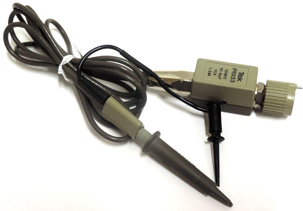 NEW TEKTRONIX TEK P6133 10M OHM 10.8 pF 10X 1.3M OSCILLOSCOPE PROBE W/ GRABBERS