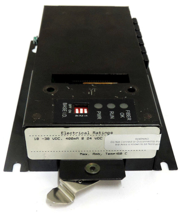 GE BASE IC300FOX404C FIBER OPTIC IN / OUT 10-30 VDC, 400mA @ 24VDC IC300FOX404
