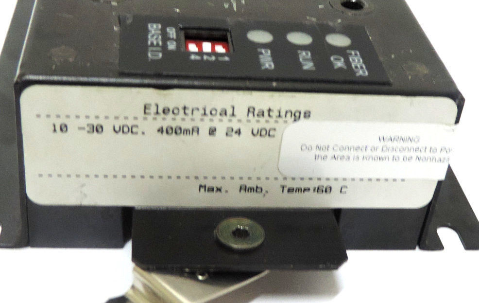 GE BASE IC300FOX404C FIBER OPTIC IN / OUT 10-30 VDC, 400mA @ 24VDC IC300FOX404
