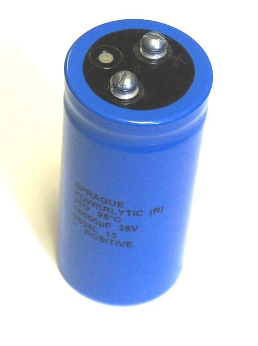 SPRAGUE 9804L POWERLYTIC CAPACITOR 36D, 95 DEG. C, 18000UF 25V 9804L 13 POSITIVE