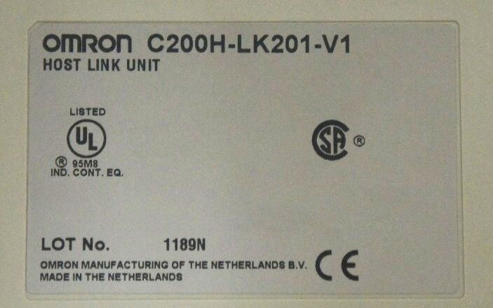 OMRON C200H-LK201-V1 HOST LINK UNIT C200HLK201V1