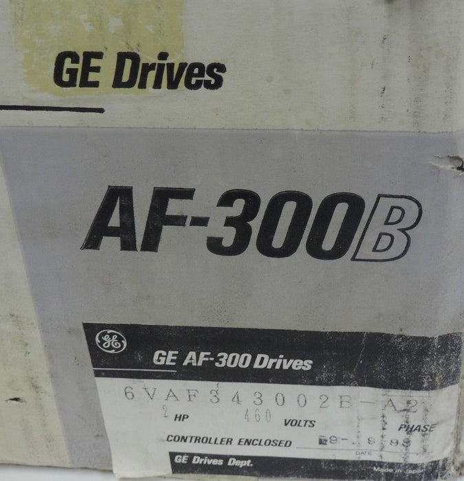 NIB GE 6VAF343002B-A2 DRIVE 6VAF343002BA2, AF-300B, 460V, 3.9A INPUT, HP: 2