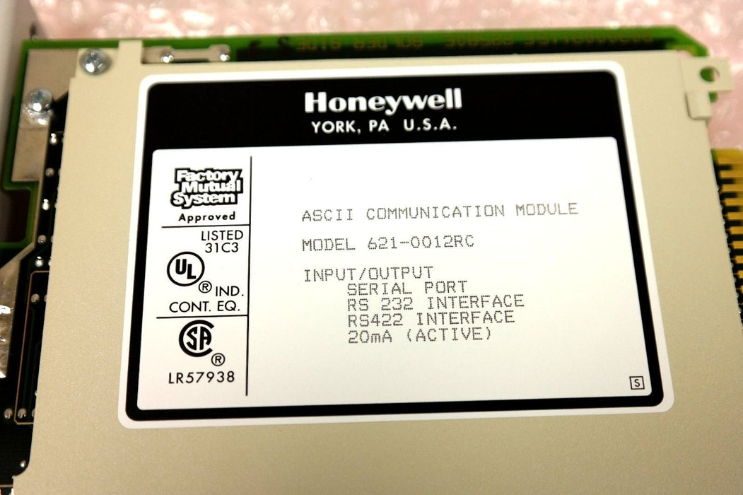 HONEYWELL 621-0012RC VR. 2.3 ASCII COMMUNICATION MODULE 6210012RC NIB