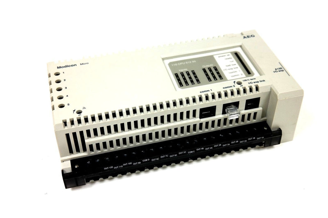 NEW MODICON 110-CPU-512-00 MICRO CPU DC PS DC IN REL 110CPU51200