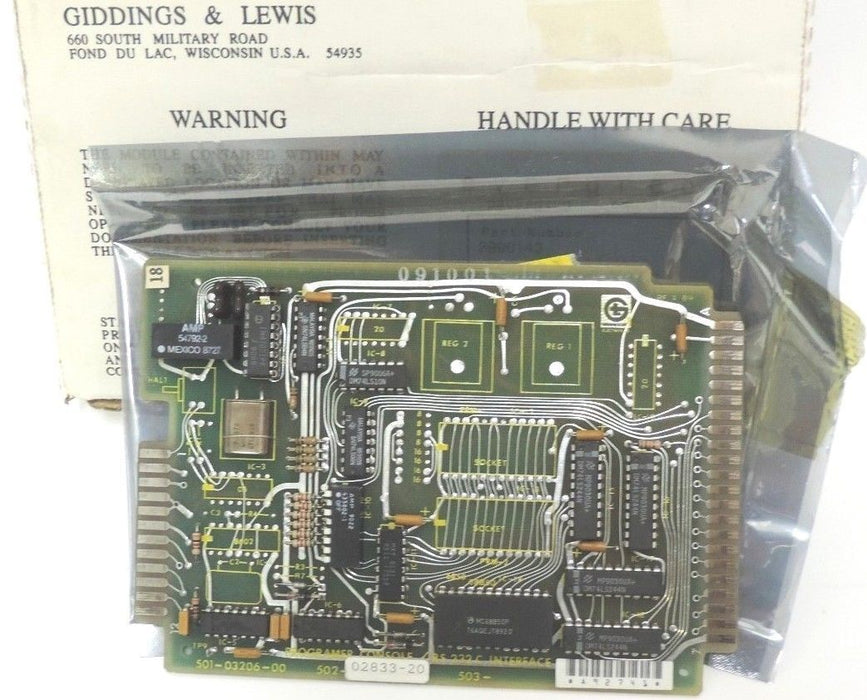 GIDDINGS & LEWIS 502-02833-20 INTERFACE MODULE 501-03206-00, 5020283320