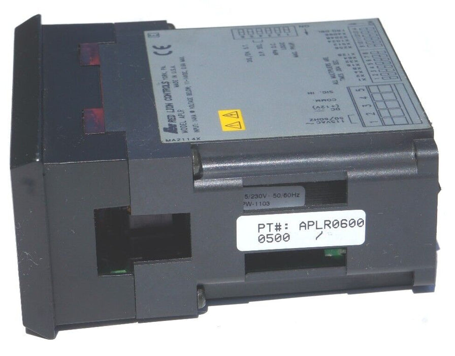 RED LION CONTORLS APLR0600 RATE INDICATOR 6 DIGIT 115VAC 11-14VDC .6AMP APLR