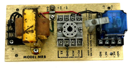 BANNER MRB PHOTOELECTRIC CHASSIS BASE W/ (1) RELAY BR-2