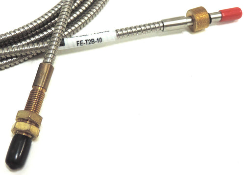 NEW PEPPERL FUCHS FE-T2B-10 PHOTOELECTRIC THRU BEAM FIBER OPTIC INSULATED
