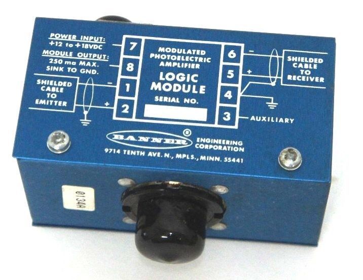 BANNER ENGINEERING MB3-4 PHOTOELECTRIC AMPLIFIER LOGIC MODULE MB34