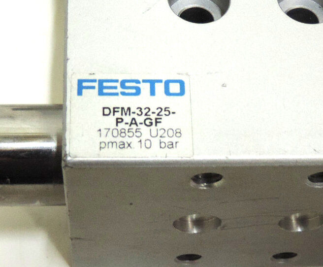 NEW FESTO DFM-32-25-P-A-GF GUIDED CYLINER 25MM STROKE 32MM BORE 10BAR