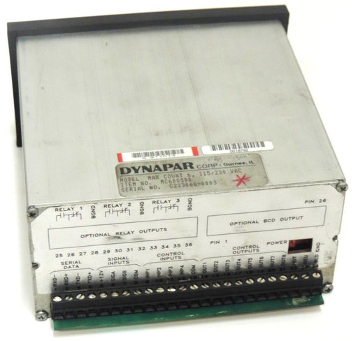 DYNAPAR MC600S00 COUNTER CONTROLLER MAX COUNT 6 115/230VAC MC600S-00