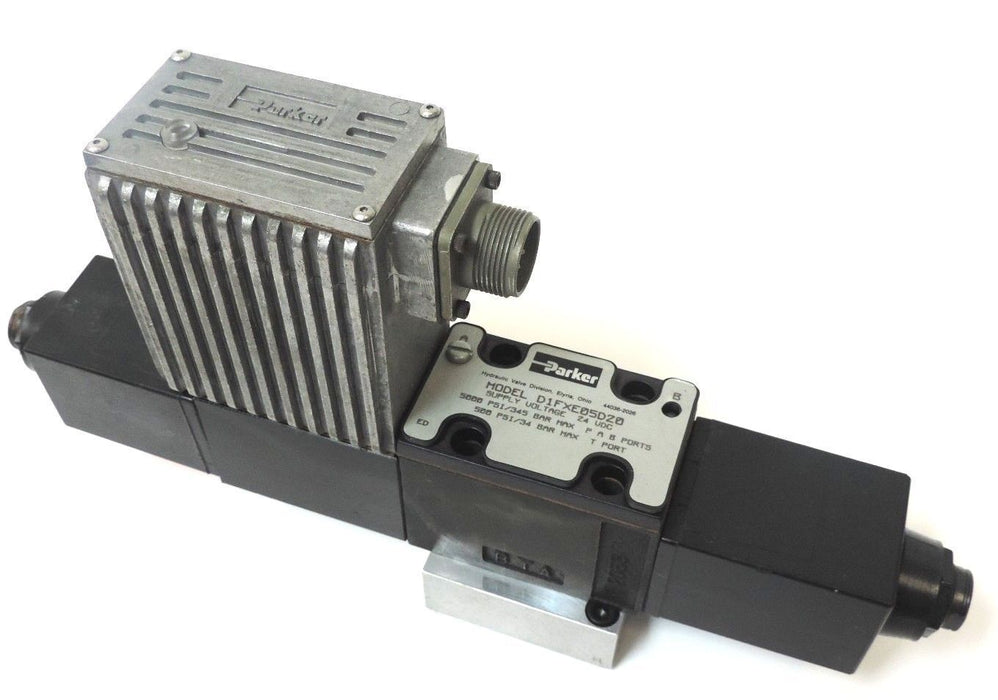 PARKER D1FXE05D20 PROP. VALVE 24 VDC 5000 PSI/345 BAR MAX