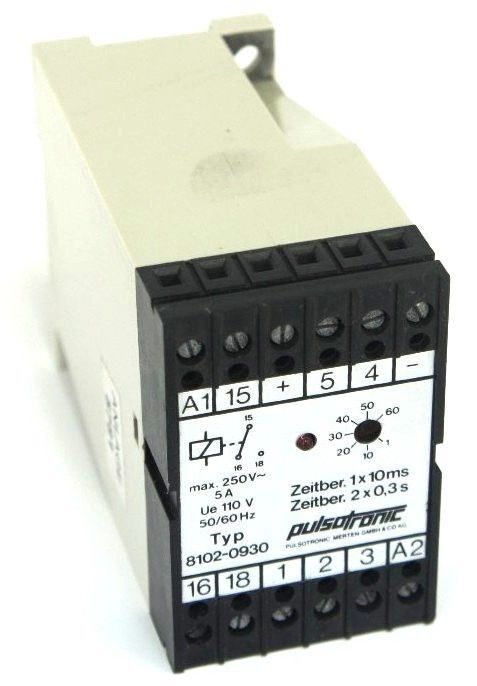 PULSOTRONIC 8102-0930 RELAY MODULE 110V 50/60HZ 81020930