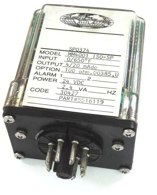 MIGHTY MODULE MM4001 ISO-SP TRANSMITTER 24VDC SP0374 INPUT: 0/650 DEG. F 5516119