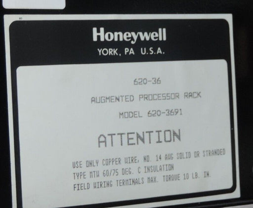 HONEYWELL 620-3691 AUGMENTED PROCESSOR RACK 6203691