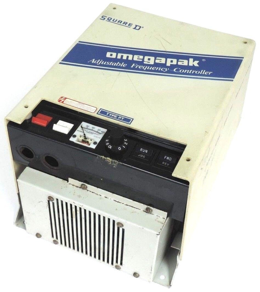 SQUARE D OMEGAPAK 8804-PT00FG2-P10 ADJUSTABLE FREQUENCY CONTROLLER DRIVE 5HP 3PH