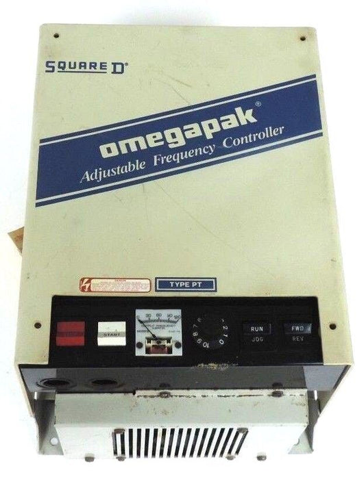 SQUARE D OMEGAPAK 8804-PT00FG2-P10 ADJUSTABLE FREQUENCY CONTROLLER DRIVE 5HP 3PH