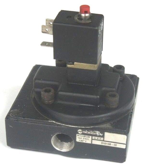 NORGREN D1013B-CE BLACK POPPET VALVE W/ COIL 110/120V, 50/60Hz, 150PSIG, 130 F