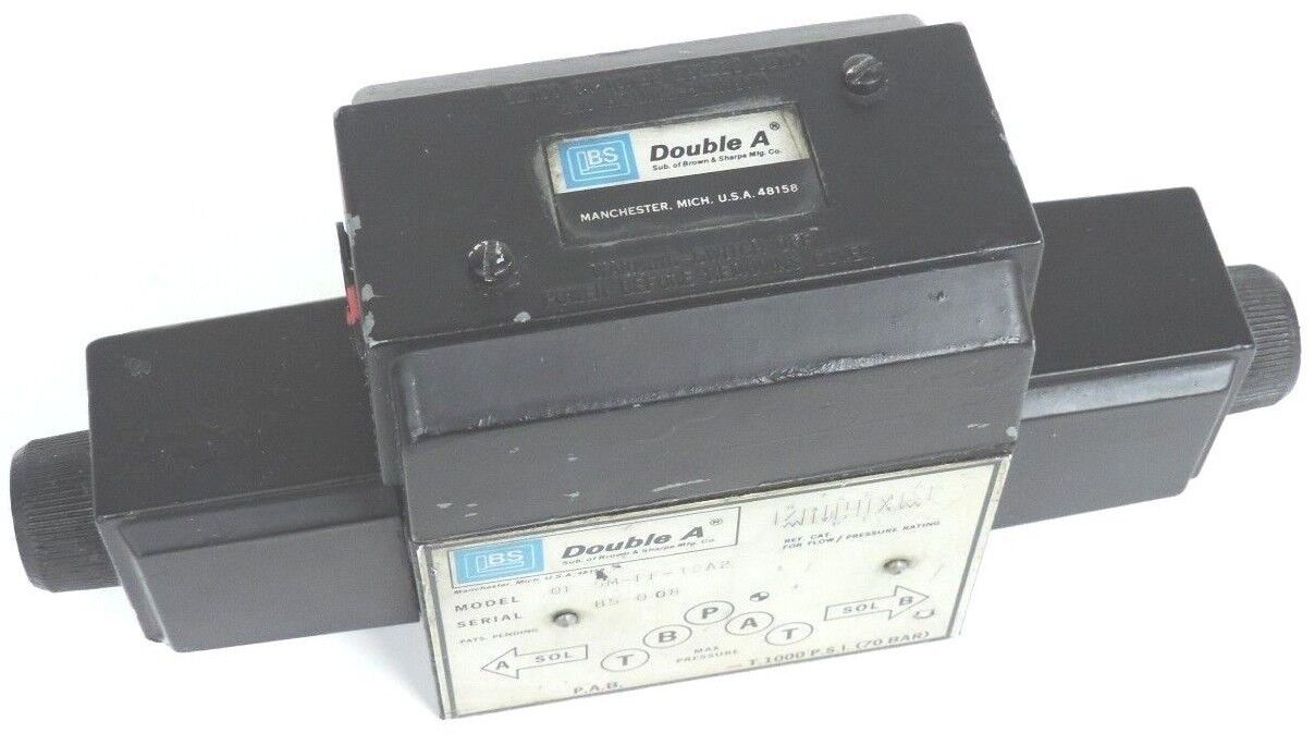 DOUBLE A QF-5M-FF-10A2 DIRECTIONAL VALVE 1000PSI 70 BAR QF5MFF10A2