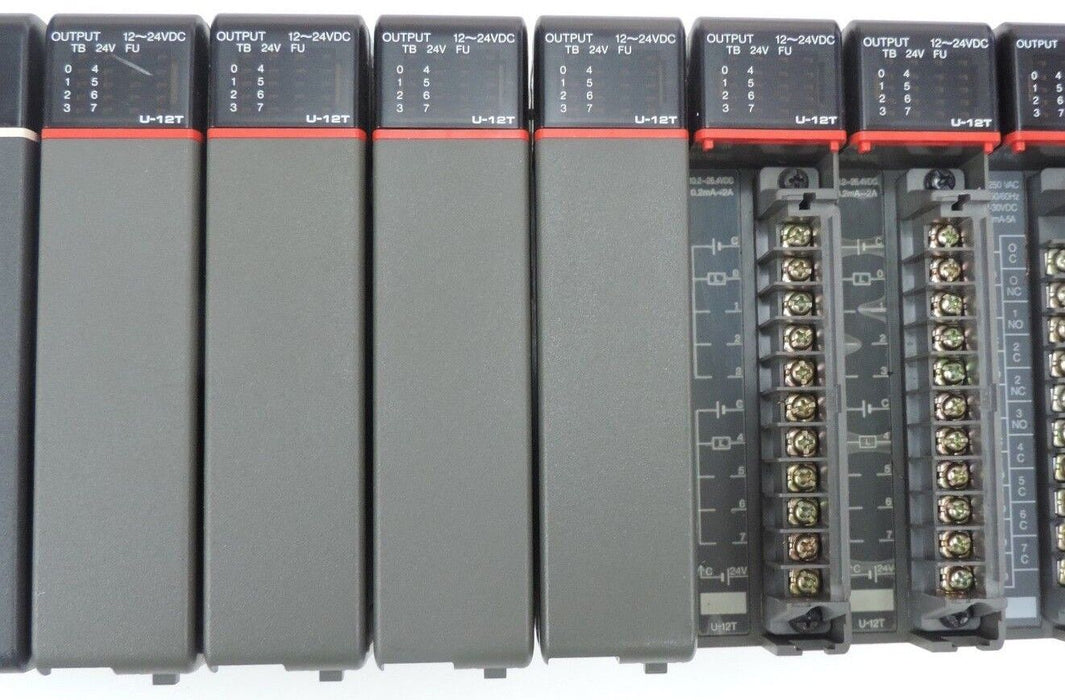 SIEMENS U-08B EXPANSION RACK 405-IOEX POWER SUPPLY U-12T , 405-8RLY-I MODULES