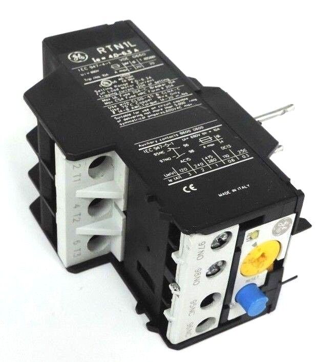 GENERAL ELECTRIC RTN1L OVERLOAD RELAY 4.0-6.3A