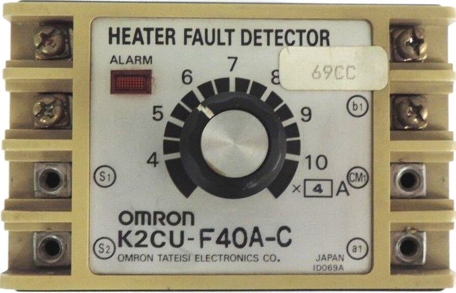 OMRON K2CU-F40A-C HEATER FAULT DETECTOR 100VAC, K2CU-F, K2CUF40AC