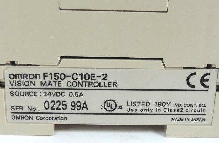 OMRON F150-C10E-2 VISION MATE CONTROLLER W/ F150-A20 2 CAMERA UNIT & KEYPAD