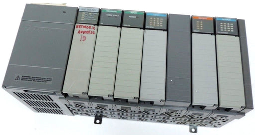 ALLEN BRADLEY 1746-A7 7-SLOT RACK SER. B WITH 1746-P2 POWER SUPPLY SER. C