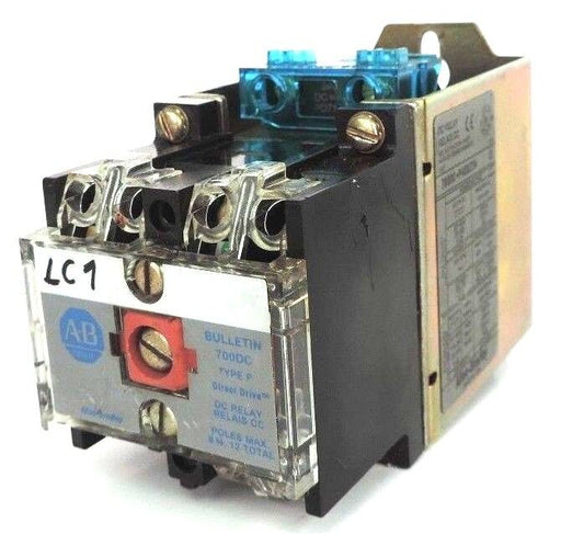 ALLEN BRADLEY 700DC-P400Z24 SER. D CONTROL RELAY TYPE P 700DCP400Z24