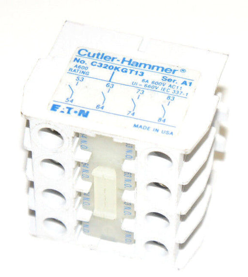 EATON CUTLER HAMMER C320KGT13 SER. A1 TOP MOUNT AUXILIARY BLOCK