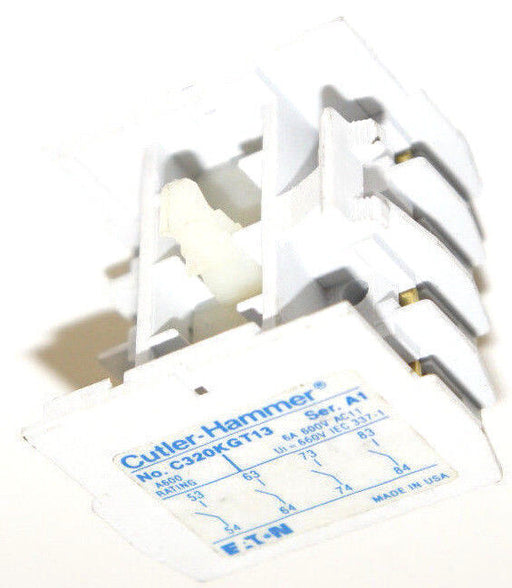 EATON CUTLER HAMMER C320KGT13 SER. A1 TOP MOUNT AUXILIARY BLOCK