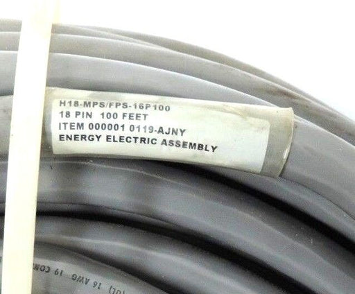 ENERGY ELECTRIC ASSEMBLY H18-MPS/FPS-16P100 18 PIN 100FT CABLE 000001 0119-AJNY
